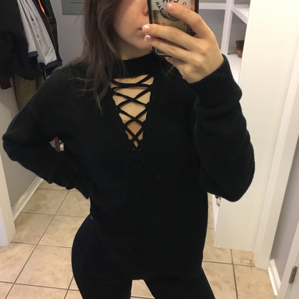 Kendal & Kylie Black Sweater
